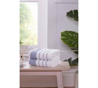 Rapport Home Azure Edge Towels Cotton Towels in Cool White Rapport Home Cool White