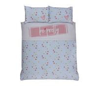 Rapport Home Be Pretty Duvet Cover Set, Polycotton, Blue, Single