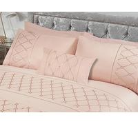 Rapport Home Belle Maison Monaco Blush Sequined Diamond Geometric 30x50cm Boudoir Filled Cushion