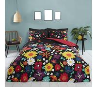 Rapport Home Brighton Floral Black Duvet Cover Set Single Multicoloured Flowers