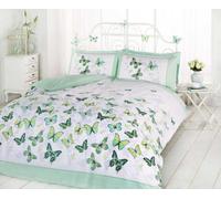 Rapport Home Furnishings King Flutter Duvet Set Green