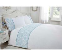 Rapport Home Double Butterfly Duvet Set - Duck Egg