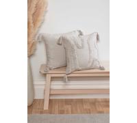 Rapport Home Tufted Cushion Cover - Cabana Style Grey Cushion Cover