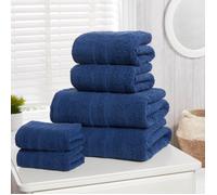 Rapport Home Camden Pure Cotton 6 Piece Towel Bale in Mid Blue Rapport Home Mid Blue