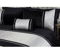 Rapport Home Capri Boudoir Polyester Filled Cushion (50x30 cm) in Silver | Size: 30 cm x 50 cm Rapport Home Silver 30 cm x 50 cm