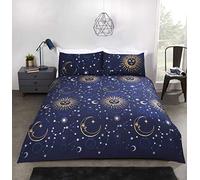 Rapport Home Celestial Duvet Cover Bed Set, Polycotton, Navy, King
