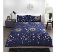 Rapport Home Duvet Cover Set – Celestial – Polycotton, Navy, Single