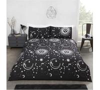 Rapport Home Celestial King Duvet Cover Set | Black Galaxy Bedding | Polycotton Blend | Kids & Teens Bedroom Decor