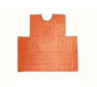 Rapport Home Chatsworth Cotton Pedestal Mats Tangerine