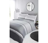 Rapport Home Chicago Microfibre Duvet Set King Grey, Grey