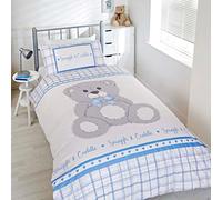 Rapport Home Children's Teddy Bear Bedding Set Blue Double Duvet Cover Set