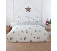 Rapport home Christmas Bedding Set Winter Gonks Microfibre Duvet Cover Set Double Multi