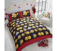 Christmas Icons Duvet Set Rapport Home Black Double