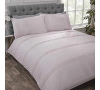 Rapport Home Super King Clarissa Duvet Set - Blush