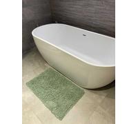 Rapport Home Cotton Loop Shaggy Bath Mat Sage Green 50X80Cm