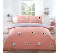 Rapport Home Counting Sheep Duvet Set Double Blush, Pink