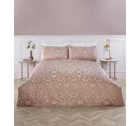 Rapport Home Elegant Floral Bedding - King Size Duvet Cover Set Damask Rose - Quilt Cover with Pillowcases
