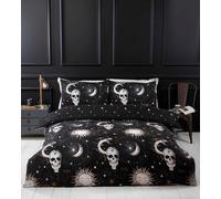 Rapport Home Dark Dreams Tarot Duvet Cover Set - Double Black, for Adults