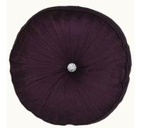 Rapport Home Diamond Round Polyester Cushion (43x43 cm) in Aubergine | Size: 43 cm x 43 cm Rapport Home Aubergine 43 cm x 43 cm