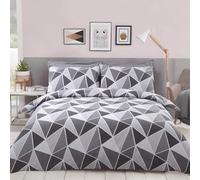 Rapport Home Leo Grey Duvet Set - Double, Grey