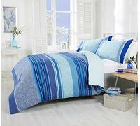 Rapport Home Duvet Cover, Polyester-Cotton, Teal Blue, Double