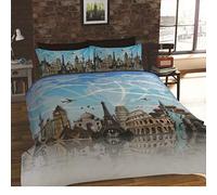 Rapport Home Duvet Cover Set, Polycotton, Multicolour, Double