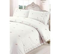 Sophie Cream Lace Embroidered King Duvet Set Includes King Duvet Cover And 2 Pillowcases