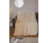 Rapport Home Luxury Dyed Mink Throw Blanket (150 x 200 cm) Cream