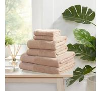 Rapport Home Eden Weave 6 Piece Cotton Towel Set Luxury Soft Dry Absorbent in Beige Rapport Home Beige