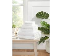 Rapport Home Eden Weave Cotton Towels Luxury Soft Quick Dry Absorbent in White | Size: Bath Sheet Rapport Home White Bath Sheet
