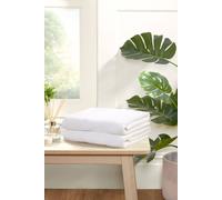 Rapport Home Eden Weave Pure Cotton Face, Hand, Bath Towel & Bath Sheet Set in White Rapport Home White