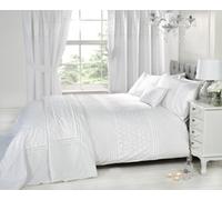 Rapport Home Double Everdean Duvet Set - White, White