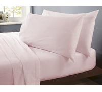 Rapport Home Flannelette Plain And Fitted Sheet Set