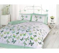 Rapport Home Furnishings King Flutter Duvet Set Green