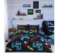 Rapport Home Gamer Duvet Cover Set, Microfibre - Single, Multi-Colour | Vibrant