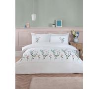 Rapport Home Gardenia Floral Polycotton Duvet Cover Set With Pillowcase Double