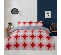 Rapport Home Geo Polycotton Duvet Set With Pillowcase