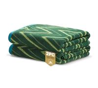 Rapport Home Helix Face Towels 2 Pack | Moss Green | 30x30cm | Luxurious 500GSM 100% Cotton | Oeko-Tex Certified Soft & Absorbent