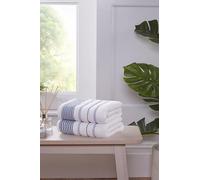 Rapport Home Helix Hand Towels 2 Pack | Ocean Blue | 50x85cm | Luxurious 500GSM 100% Cotton | Oeko-Tex Certified Absorbent & Soft
