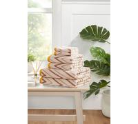 Rapport Home Helix Cotton Bath Towels Set Of 2 (Brown)
