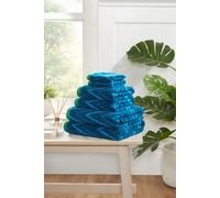 Rapport Home Helix Pure Cotton Face Towel Ocean Blue