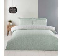 Rapport Home Helston Reversible Duvet Cover Set with Pillowcase Bedding in Duck Egg Blue | Size: Single Rapport Home Duck Egg Blue Single