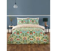 Rapport Home Heritage Flora Microfibre Reversible Duvet Cover Set with Pillowcase | Size: King Rapport Home Multicolor King