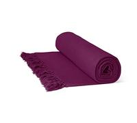 Rapport Home Honeycomb 100% Cotton Throw, Single Wine