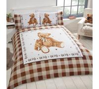 Rapport Home Hug Me Bear Duvet Set Single Natural, Cream