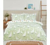 Rapport Home Jemima Duck Microfibre Duvet Cover Set With Pillowcase