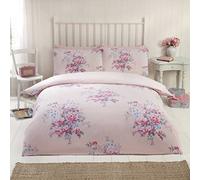 Rapport Home Kate Flannelette Duvet Set S/King Pink, Pink