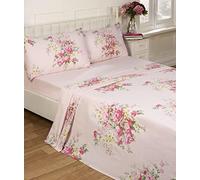 Rapport Home Kate Flannelette Sheet Set, Cotton, Pink, Double