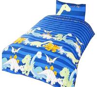 Rapport Home Kids Dinosaur Duvet Cover Set - Single Blue, 135x200cm