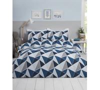 Rapport Home Leo Navy Duvet Set - Double, Blue